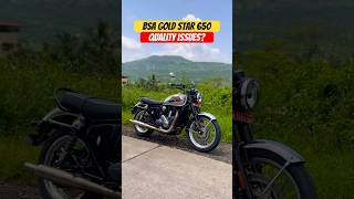 BSA Gold Star 650 Build Quality Issues  BikeWale shorts bsagoldstar650 [upl. by Waterer]