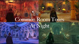 Empty Hogwarts Common Rooms Tour at Night  Hogwarts Legacy Tour ambience [upl. by Avehstab121]