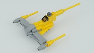 12 911609 Lego Star Wars Naboo Starfighter  speed build [upl. by Cadmar]