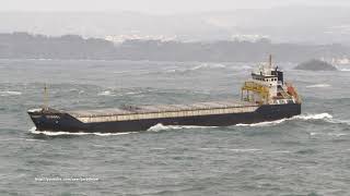 CargoContainer ship CITADEL leaving A Coruña [upl. by Crowns]