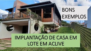 Implantação de Casa em Lote em Aclive [upl. by Mima517]