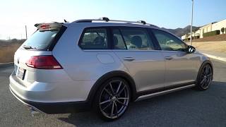 AWEintheWild Track Edition Exhaust for VW AlltrackGolf SportWagen 4MOTION [upl. by Forbes861]