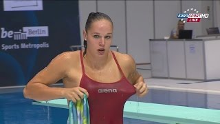 Berlin2014 Womens 1m springboard final [upl. by Guthrey473]