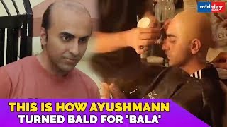 Watch Ayushmann Khurrana transform into a balding man for Bala [upl. by Yuille]