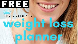 FREE Digital Weight Loss Planner  Instant Download [upl. by Drof507]