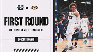 Missouri vs Utah State  First Round NCAA tournament extended highlights [upl. by Ainez495]