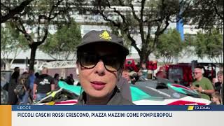 Piccoli caschi rossi crescono piazza Mazzini come Pompieropoli [upl. by Detta]