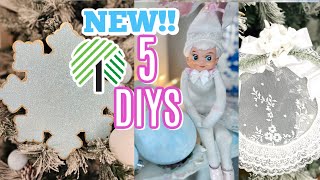 🎄NEW 5 DIY CHRISTMAS DECOR CRAFTS 🎄quotI Love Christmas ep 3 Olivias Romantic Home DIY [upl. by Diva]