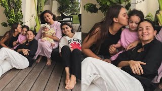 Alia Bhatt Enjoying Quality Time With Friends and Daughter Raha Kapoor First time [upl. by Akoyin]