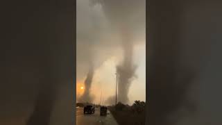 Two Tornadoes🌪 in UAE 2024 October 23  Double Trouble  2 Tornados [upl. by Nitsuga]