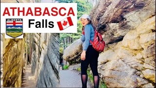 ATHABASCA FALLS JASPER  WALKING TOUR MUST SEE MOST favourite falls ALBERTA Canada  sarah buyucan [upl. by Irami]