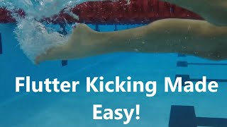 Simple Step by Step Process on How to Freestyle Front Crawl Kick [upl. by Lairea]