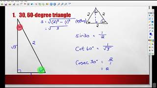 Gr 10  Special triangles Trig [upl. by Ereveneug]