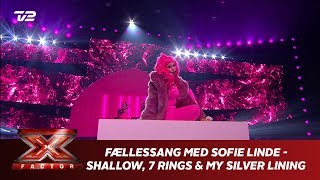 Fællessang med Sofie Linde  Shallow 7 Rings amp My Silver Lining Live  X Factor 2019  TV 2 [upl. by Desiree]