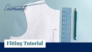 Fitting Tutorial How to Adjust Shoulder Slope on a Sewing Pattern [upl. by Onofredo]