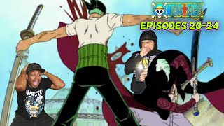 Zoro Vs Mihawk🔥 One Piece Reaction Episodes 20 21 22 23 amp 24 [upl. by Audra]