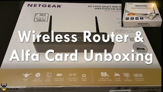 Wireless Router amp Alfa Card Unboxing  WiFi Hacking Series 1 [upl. by Jollenta]