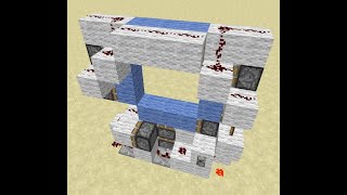 3x3 Piston Door Minecraft Redstone Lets Play Minecraft iRedstone App [upl. by Romain]