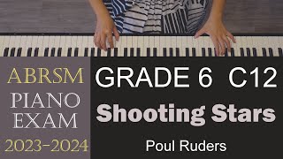 ABRSM 20232024 Piano Grade 6 C12 Shooting Stars  Poul Ruders [upl. by Kendy975]