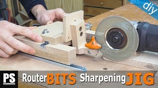 Homemade Router Bits Sharpening Jig [upl. by Devon]