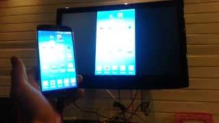 How to Mirror your Galaxy S4 to TV HDMI  MAXAH MHL Micro USB to HDMI Cable Adapter [upl. by Lemuel]