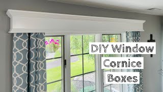 How to Build amp Install Window Cornice Boxes  Quick amp Easy Project [upl. by Wey]