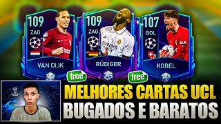 BUGADOS E MUITO BARATOS😱 OS MELHORES DEFENSORES E GOLEIROS DA UCL🔥ABSURDOS  FIFA MOBILE 23 [upl. by Retxed]