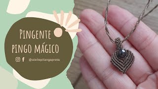 Como fazer pingente para colar simples com pedra 22  Brenda Mayumi [upl. by Naitsihc]