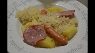 Choucroute pommes de terre saucisses au cookeo [upl. by Rinna115]