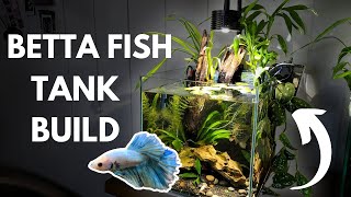 BETTA FISH TANK BUILD Budget Edition [upl. by Amaryllis]