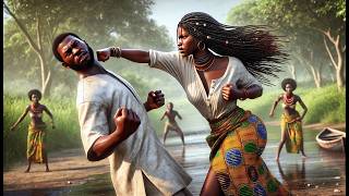 She FOUGHT amp BEAT Every Man in the VILLAGE AfricanFolktales Tales AfricanFolklore Folks [upl. by Enelaj]