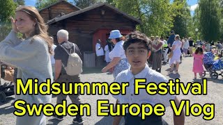 Midsummer Festival Sweden Europe Vlog in Pashto with Usman midsummer pashto sweden [upl. by Eatnoed302]