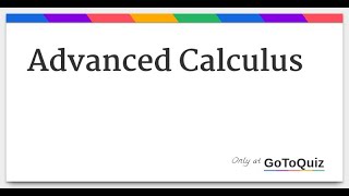 1 Advanced Derivatives [upl. by Chrystal]