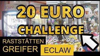 20€ Greifer  Challenge ECLAW Raststätten GREIFERAUTOMAT GEGEN HARRY THEBIGHARRY [upl. by Sharyl229]