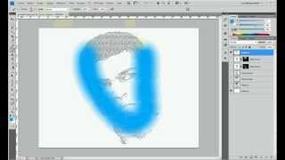 Tuto Photoshop Dessiner un portrait entièrement avec du texte [upl. by Brianne]