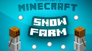 Minecraft Tutorial  How to make a snow farm [upl. by Keating217]