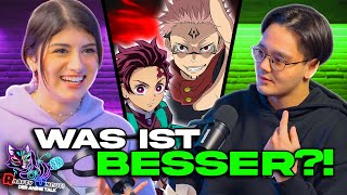 Jujutsu Kaisen Vs Demon Slayer Raafey Uncut  Der Anime Podcast mit MahlunaYT [upl. by Anisor]