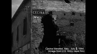 American Troops In Cecina Italy  July 3 1944 [upl. by Juta]