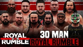 WWE Royal Rumble 2019 30 Man Royal Rumble Match  WWE 2K19 [upl. by Ivek314]