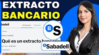 Como SACAR EXTRACTO BANCARIO Sabadell Guia Completa 2025 [upl. by Ragen761]