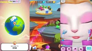 My Talking Angela VS My Talking Tom VS My Talking Hank Gameplay Great Makeover for Childre [upl. by Yadnus]