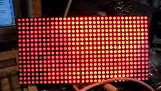 Videoclip on an 32x16 led board [upl. by Ataner]