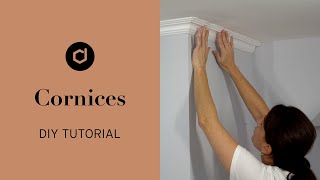 How to install cornices Quick amp easy DIY tutorial by decoflair [upl. by Rohpotsirhc822]