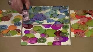 Alcohol Ink On Yupo Paper  Drops by Jogglescom [upl. by Ilatfan]