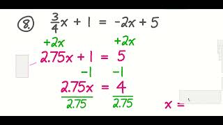 Integrated Math I  52 Solving Systems Algebraically SUBSTITUTION METHOD [upl. by Narah]