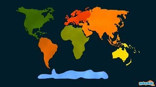 7 Continents of the World  Geography for Kids  Educational Videos by Mocomi [upl. by Kimmel]