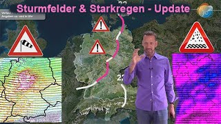 UNWETTER  Sturmfelder amp Starkregen  Update FreitagsGewitterTief Evtl Hochwassergefahr Alpen [upl. by Eelloh]