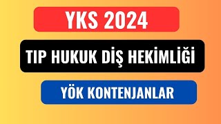 YKS 2024 Tıp Diş Hekimliği Hukuk Sıralamaları YÖKÜN Kararıyla Değişir Mi [upl. by Elleb]