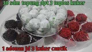 1 adonan jdi 3 macam kue kering resep kue kering takaran sendok [upl. by Ecinue]