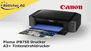 Canon Pixma iP8750 Drucker A3 Tintenstrahldrucker [upl. by Nawd670]